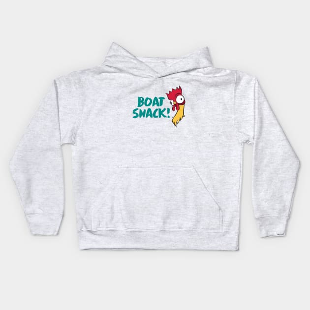 Boat Snack! Kids Hoodie by tinkermamadesigns